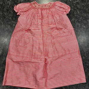Be Mine Smocked Silk Dress - Girls size 5